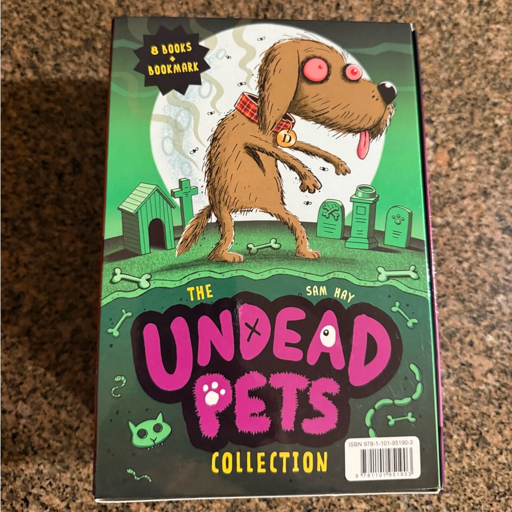 Undead Pets book collection, eight books by Sam Hay